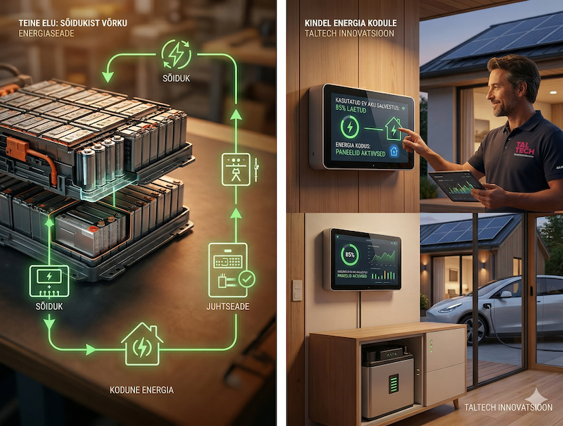 elektriauto aku on kodu jaoks energiasalvesti eesti elektroonikaromu